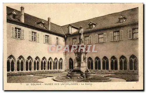 Cartes postales Colmar Musee Des Unterlinden Le Cloitre