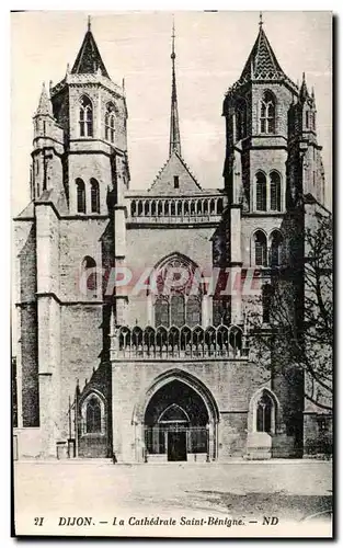 Ansichtskarte AK Dijon La Cathedrale Saint Benigne