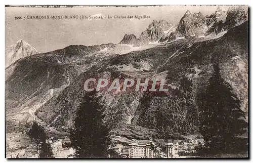 Cartes postales Chamonix Mont Blanc Les Chaine des Aiguilles