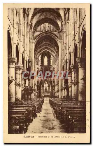 Cartes postales Lisieux interieur de la Cathedrale St Pierre