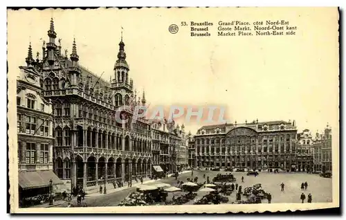 Cartes postales Bruxelles Grand&#39Place cote Nord Est