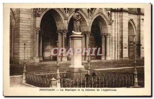 Ansichtskarte AK Pontmain La Basilique Et La Colonne De L&#39apparition