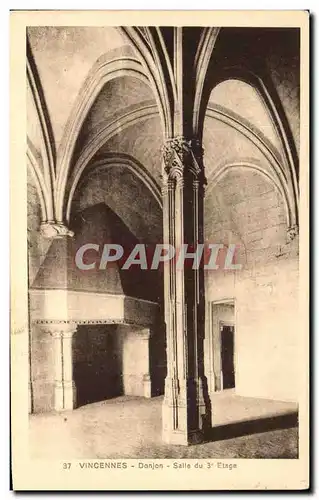 Cartes postales Vincennes Donjon Salle Du 3eme Etage