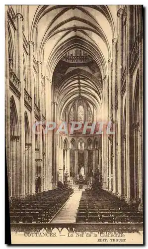 Cartes postales Coutances La Nef De La Cathedrale