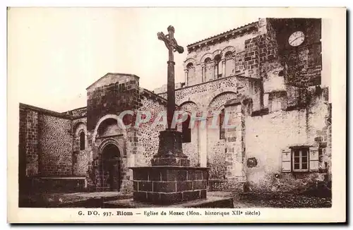 Cartes postales Riom Eglise de Mozac