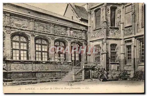 Ansichtskarte AK Rouen La Cour de l&#39Hotel de Bourgtheroulde