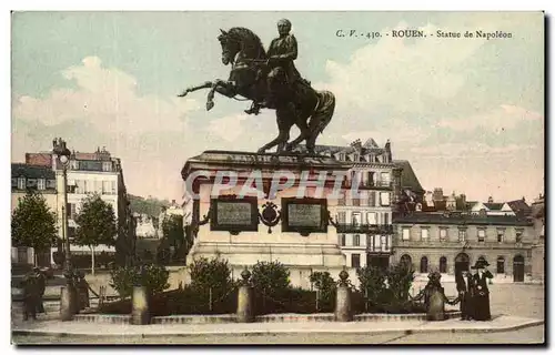 Cartes postales Rouen Statue de Napoleon 1er