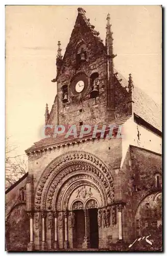 Ansichtskarte AK Morlaas Pres Pau Ancienne Capitale en Bearn L&#39Eglise Portail Style romano Byzantin