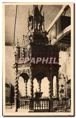Ansichtskarte AK Guimiliau Interieur de l&#39Eglise Le Baptistere