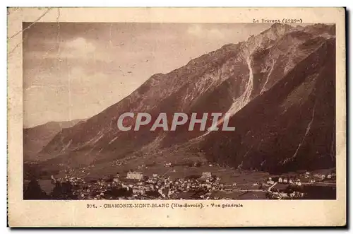 Cartes postales Chamonix Mont Blanc Vue Generale