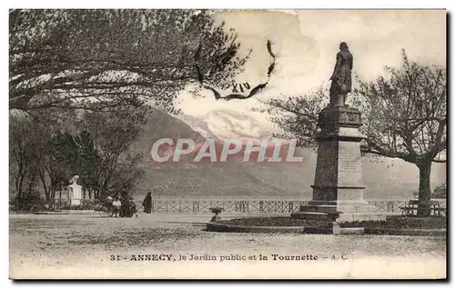 Cartes postales Annecy le Jardin Public et la Tournette