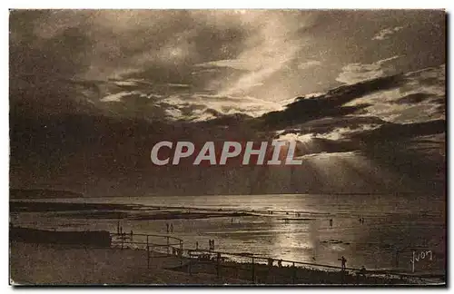 Cartes postales Dieppe Crepuscule sur la Plage