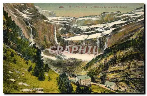 Cartes postales Gavarnie L&#39Hotel du cirque et le cirque