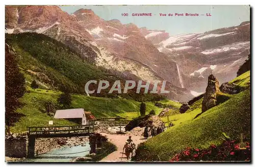 Cartes postales Gavarnie Vue du Pont Brioule