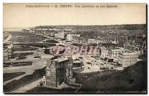 Cartes postales dieppe Vue Generale et rue Aguado