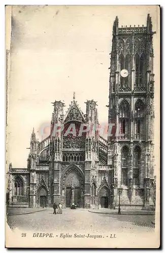 Cartes postales Dieppe Eglise Saint Jacques