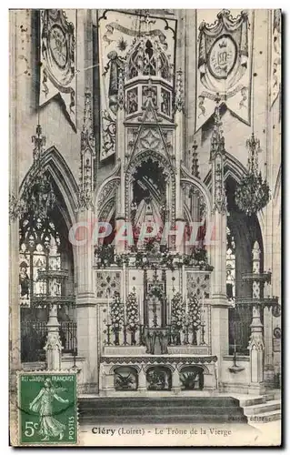 Cartes postales Clery Le Trone de la Vierge