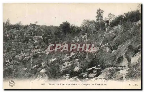 Cartes postales Fontainebleau Gorges de Franchard