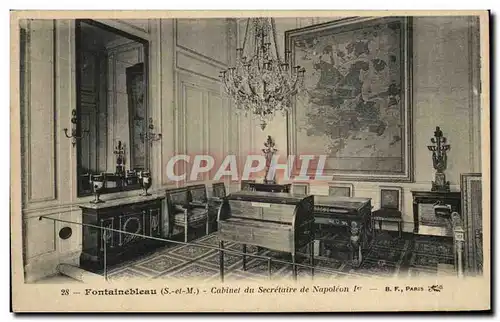 Ansichtskarte AK Foputainebleau Cabinet du Secretaire de Napoleon 1er