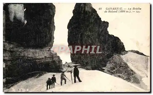 Cartes postales Gavarnie La Breche de Roland Alpinisme