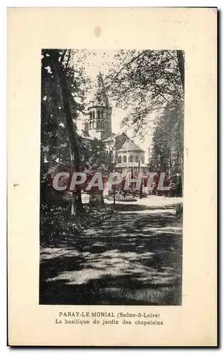 Ansichtskarte AK Paray Le Monial La Basilique du Jardin des Chapelains