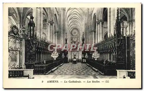 Cartes postales Amiens La Cathedrale Les Stalles