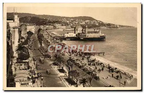 Ansichtskarte AK Cote d&#39Azur Artistique Nice Vue sur la Promenade