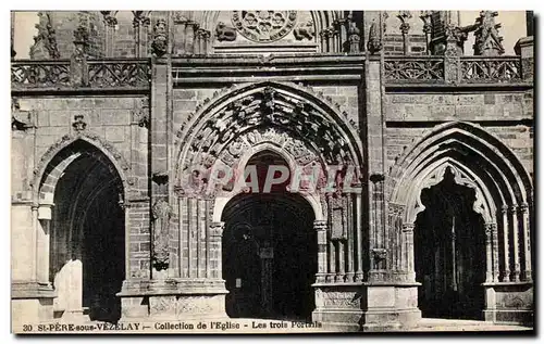 Cartes postales St Pere sous Vezelay Collection de I'Eglise Les Trois Portails