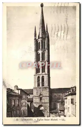 Cartes postales Limoges Eglise Saint Michel