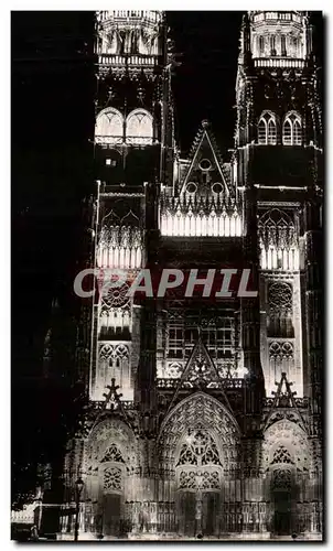 Cartes postales En Touraine La Cathedrale Illuminee Tours