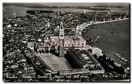 Cartes postales Venezia Piazza S Marco Visti Dall Aereo