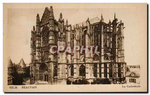 Cartes postales Beauvais La Cathedrale