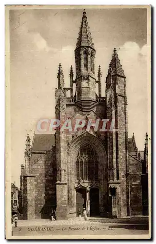 Cartes postales Guerande La Facade De l&#39Eglise