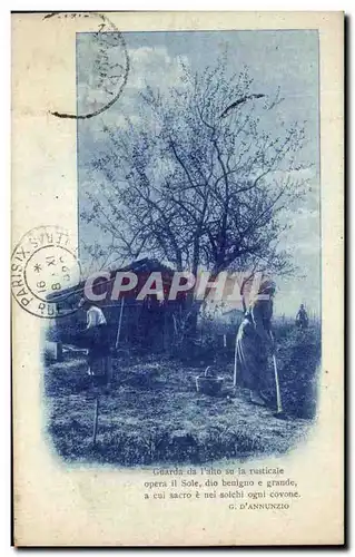 Cartes postales Fantaisie Femme Paysans