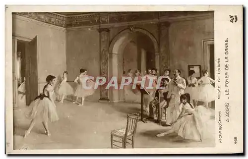 Ansichtskarte AK Musee du Louvre Paris Degas Le foyer de la danse