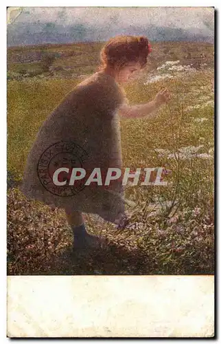 Cartes postales Fantaisie Giovanni Sottocornola Poesie Enfant