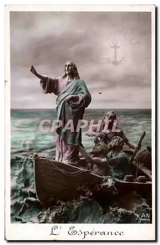 Cartes postales Fantaisie L&#39esperance Christ