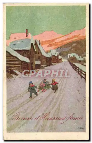 Cartes postales Fantaisie Voeux Enfants