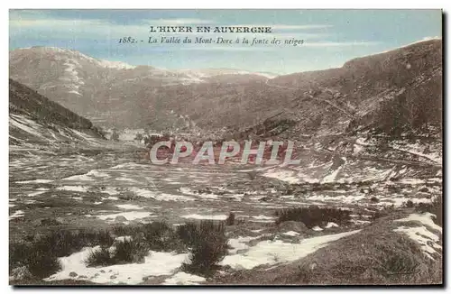 Ansichtskarte AK L&#39Hiver En Auvergne La Vallee Du Mont Dore A La Fonte DEs Neiges