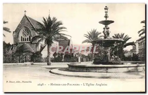 Ansichtskarte AK Hyeres Les Palmiers L&#39Eglise Anglaise