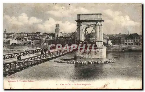 Cartes postales Valence Le Pont Suspendu