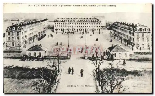 Cartes postales Fontenay Le Comte Caserne du Chaffault 137eme d'infanterie