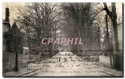 Cartes postales Flers Avenue du Chateau Rue Richard Lenoir