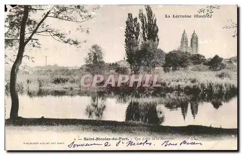 Ansichtskarte AK Le Lorraine Illustree Saint Nicolas du Port Vue Prise de la Meurthe