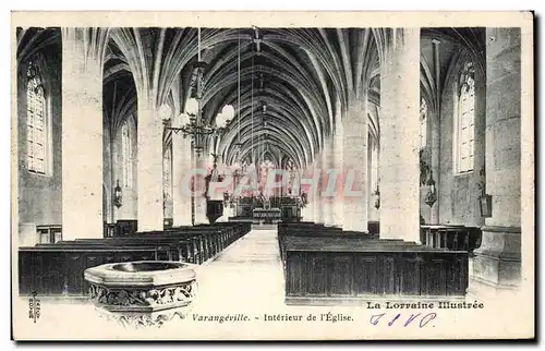 Cartes postales Le Lorraine Illustree Varangeville Interieur de l&#39Eglise