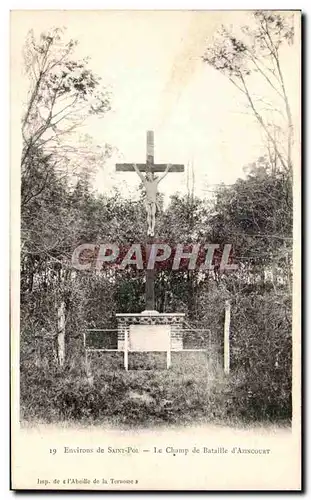 Cartes postales Environs de Saint Pol le Champ de Bataille d&#39Azincourt