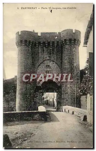 Cartes postales Parthenay Porte St jacques vue d&#39entree