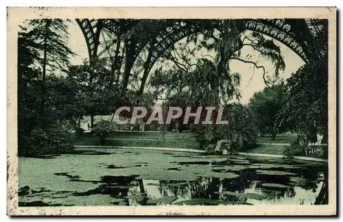 Cartes postales Paris Tour Eiffel Jardins du Champ de Mars