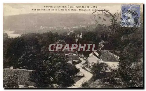 Cartes postales Environs de La Ferte sour Jouarre Panoramique sur la Vallee de la Marue Moitiebard St Aulde et V