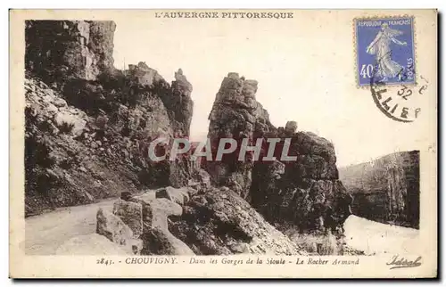 Ansichtskarte AK Chouvigny Dans les Gorges de la Sioule Le Rocher Armand